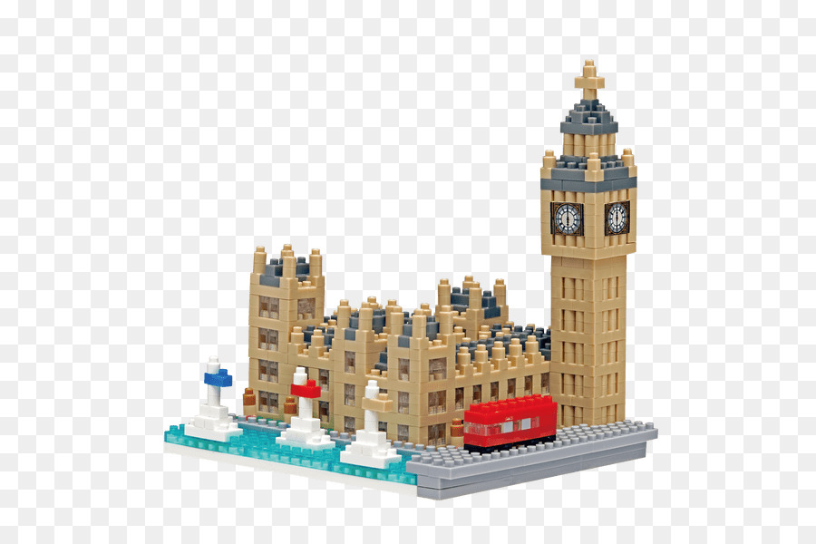 Nanoblock Big Ben，Bina PNG