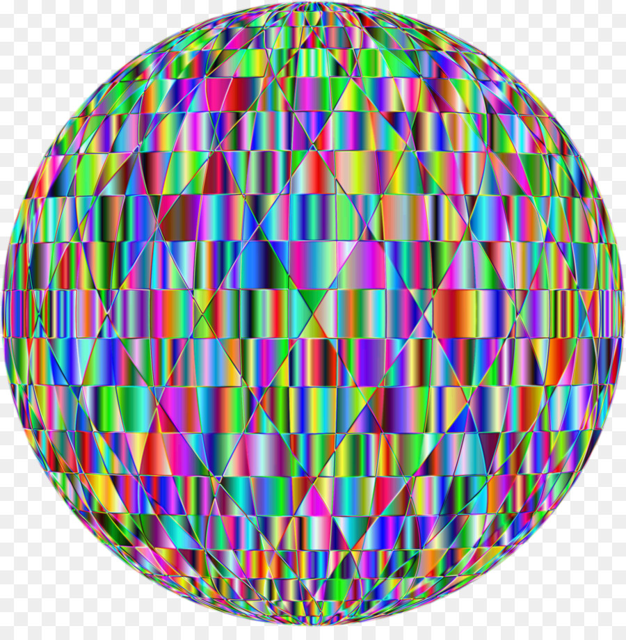 Renkli Küre，Geometrik PNG