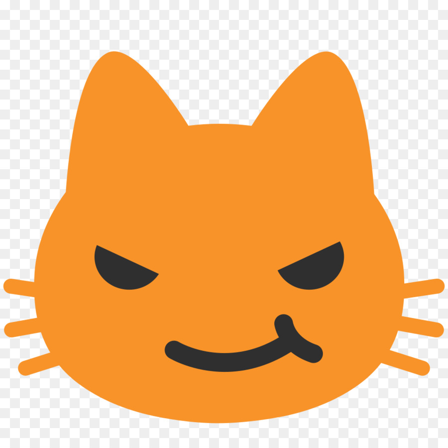 Sevimli Kedi Yavru Kedi Emoji Android - mıknatıs şeffaf PNG görüntüsü