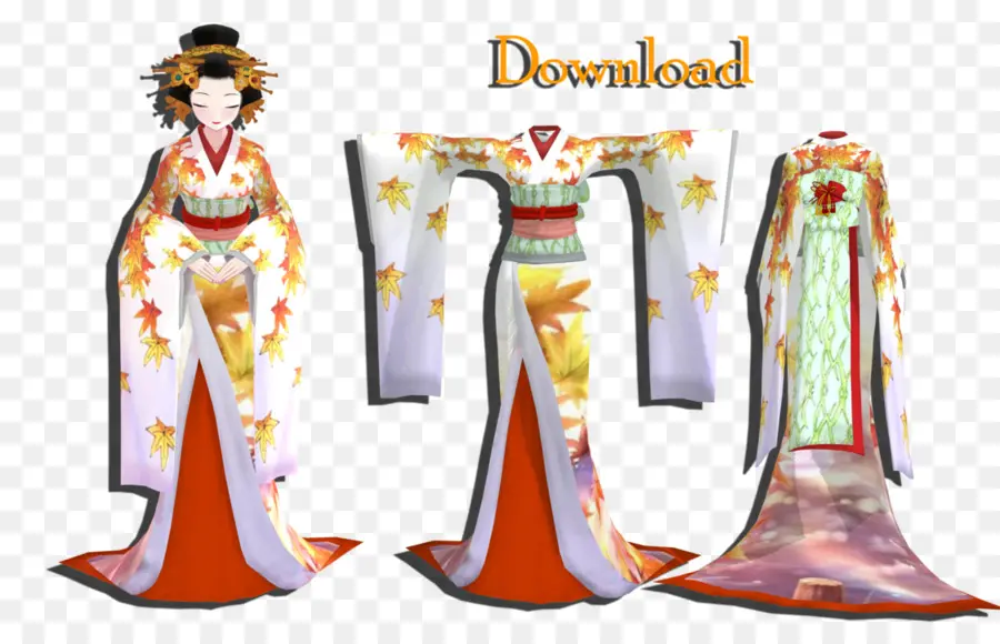 Kimono，Geleneksel PNG