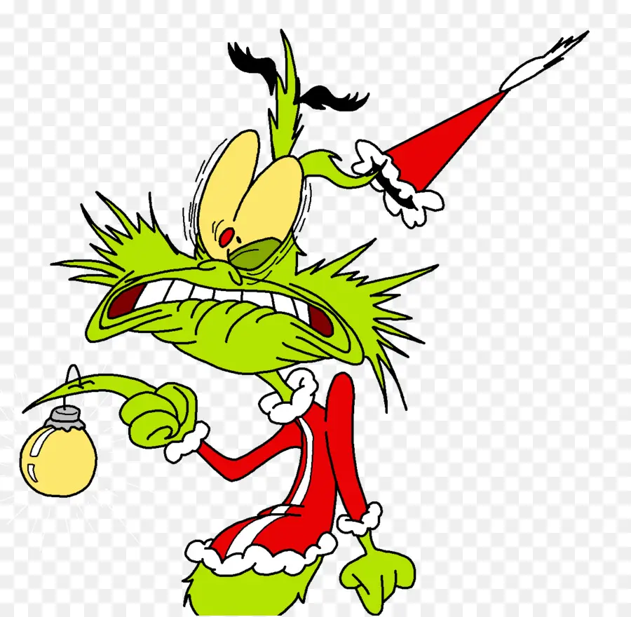 Yeşil Grinch，Noel PNG