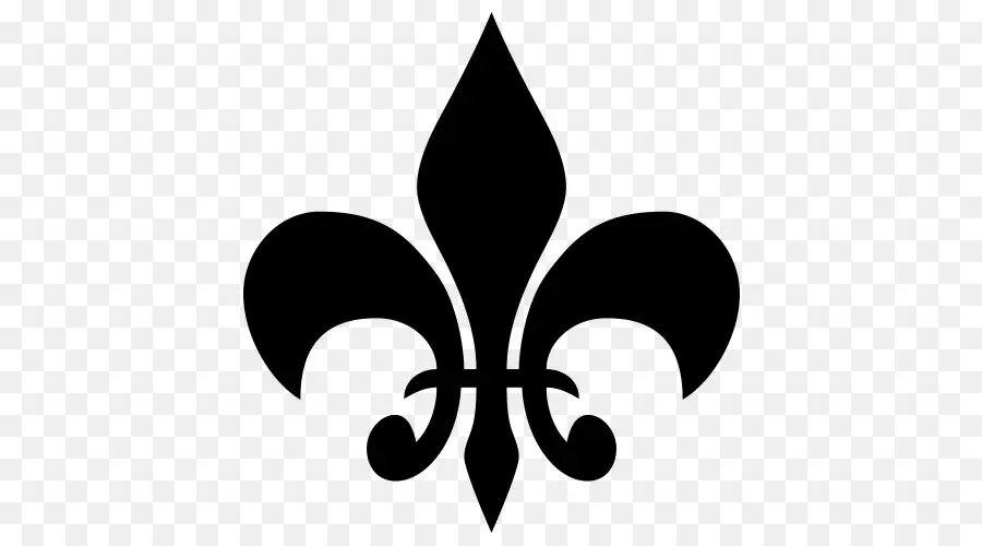 Fleur De Lis，Siyah PNG