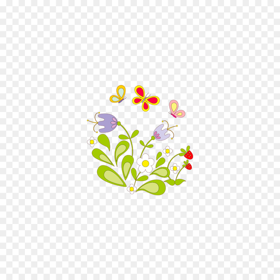 çiçek，Böcek PNG