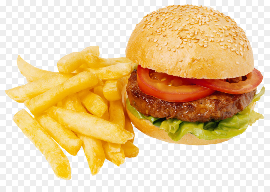 Burger Ve Patates Kızartması，Hamburger PNG