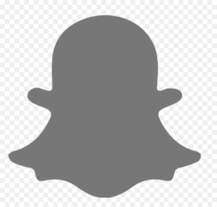 Siyah Snapchat Logosu，Sosyal Medya PNG