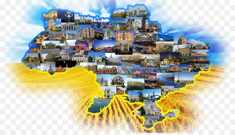 Ukrayna Haritası，Kolaj PNG