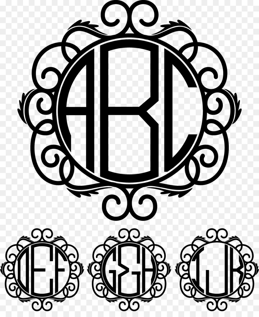 Monogram，Baş Harfler PNG