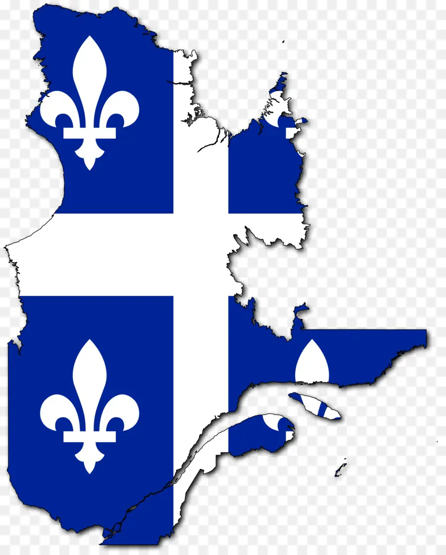 Quebec Haritası，Bayrak PNG