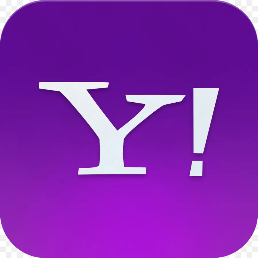 Yahoo Logosu，Mor PNG