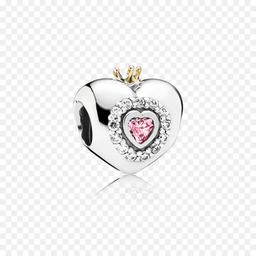 Kalp Charm，Pembe PNG