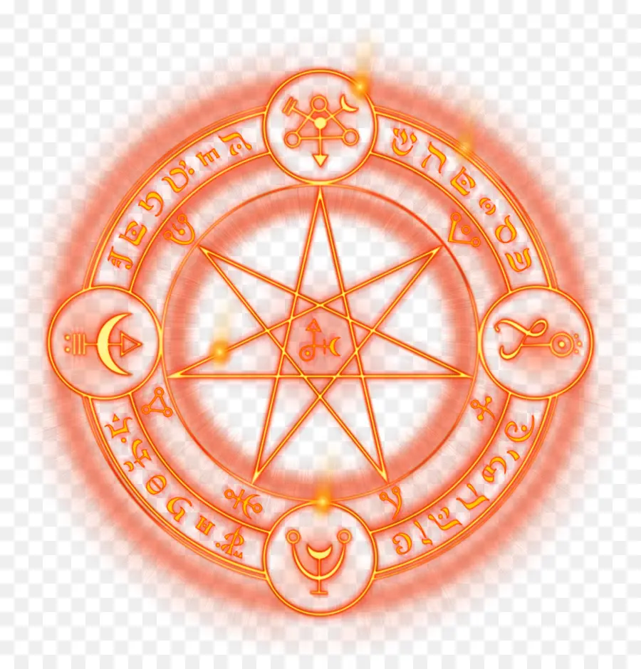 Sihirli Çember，Pentagram PNG