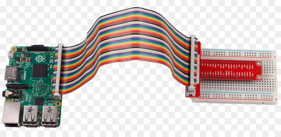 Breadboard'lu Raspberry Pi，Gpio PNG