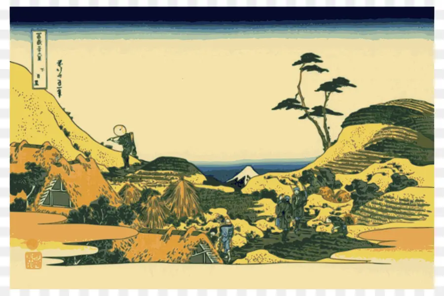 Japon Manzara Sanatı，Hokusai PNG