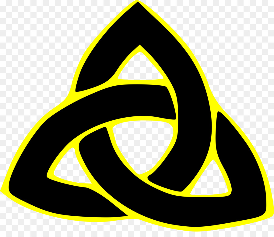 Siyah Ve Sarı Triquetra，Kelt PNG