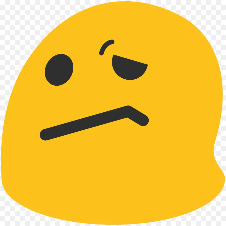 Şüpheci Emoji，Yüz PNG