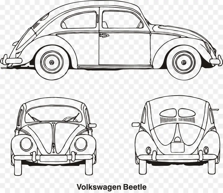 Volkswagen Beetle，Klasik PNG