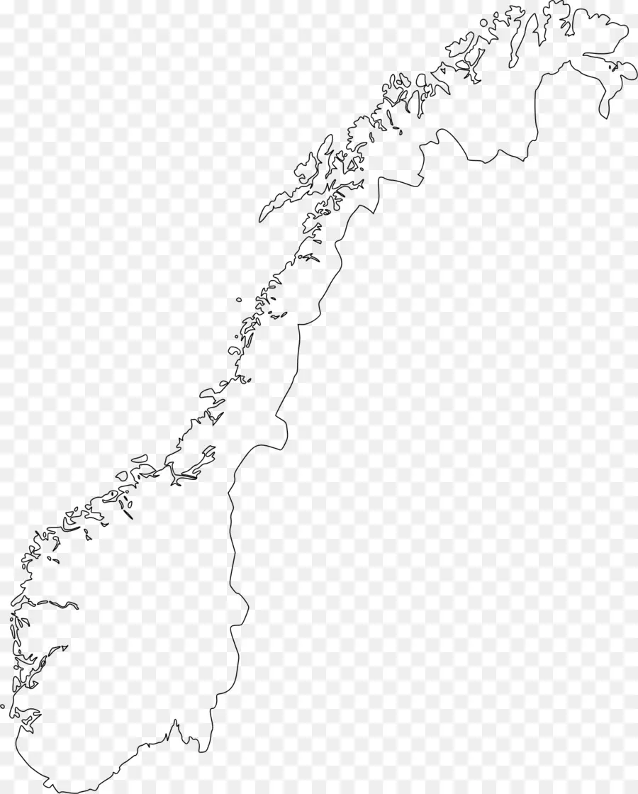 Norveç，Boş Harita PNG
