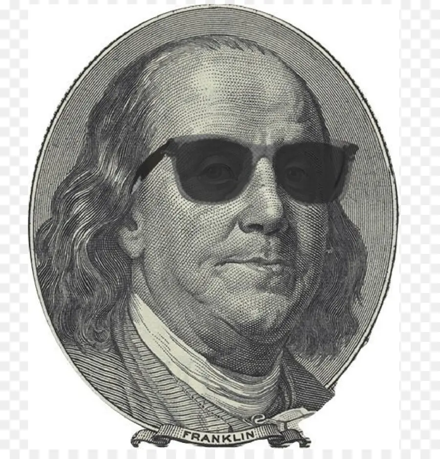 Benjamin Franklin，Güneş Gözlüğü PNG