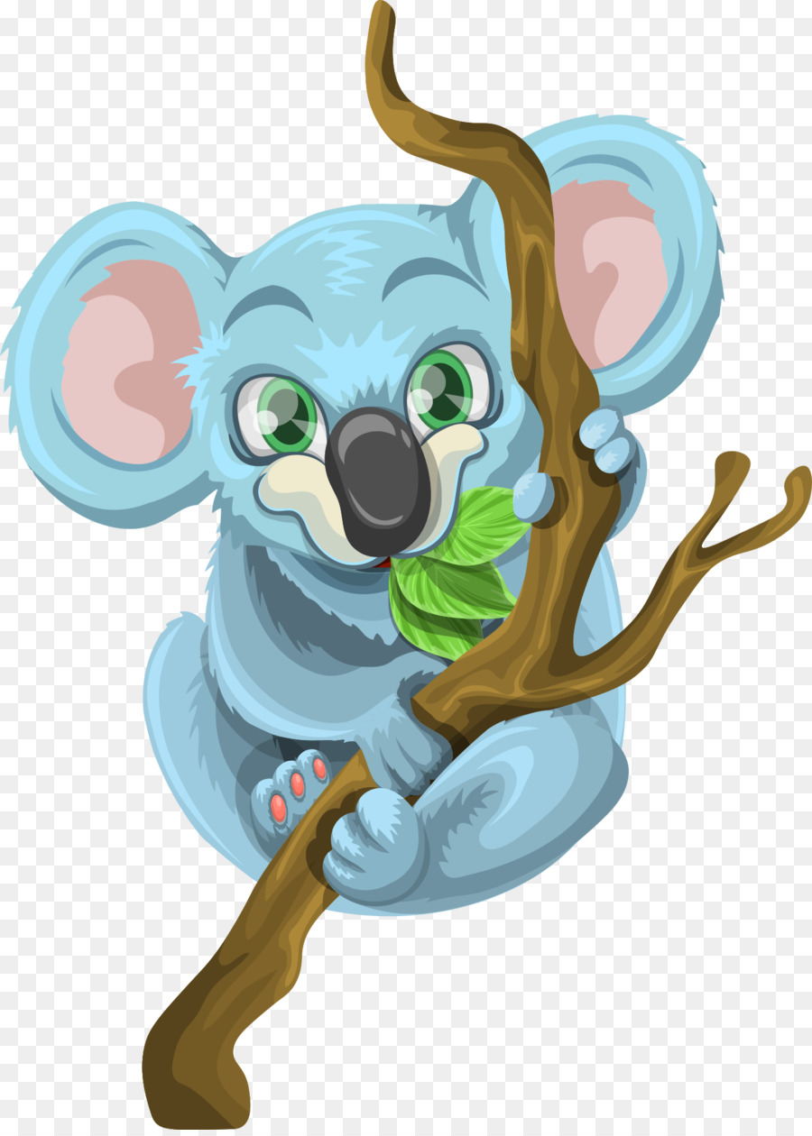 Mavi Koala，Karikatür PNG