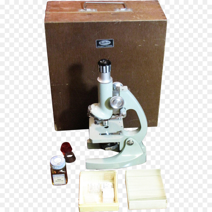 Mikroskop，Ahşap Kutu PNG