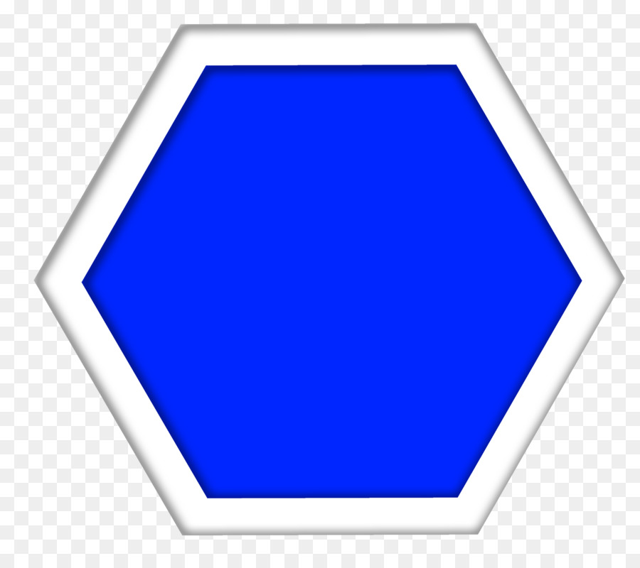 Mavi Altıgen，Geometrik PNG