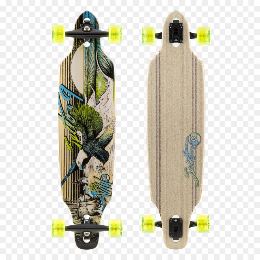 Renkli Longboard，Kaykay PNG