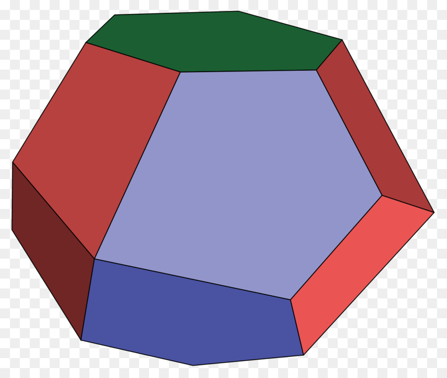 Tridekahedron，Hendekagonal Prizma PNG