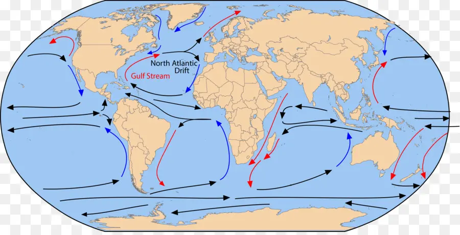 Körfez Akışı，Kuzey Atlantik Akımı PNG