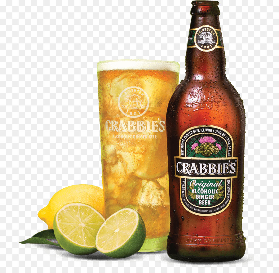 Crabbie'nin Zencefilli Birası，şişe PNG