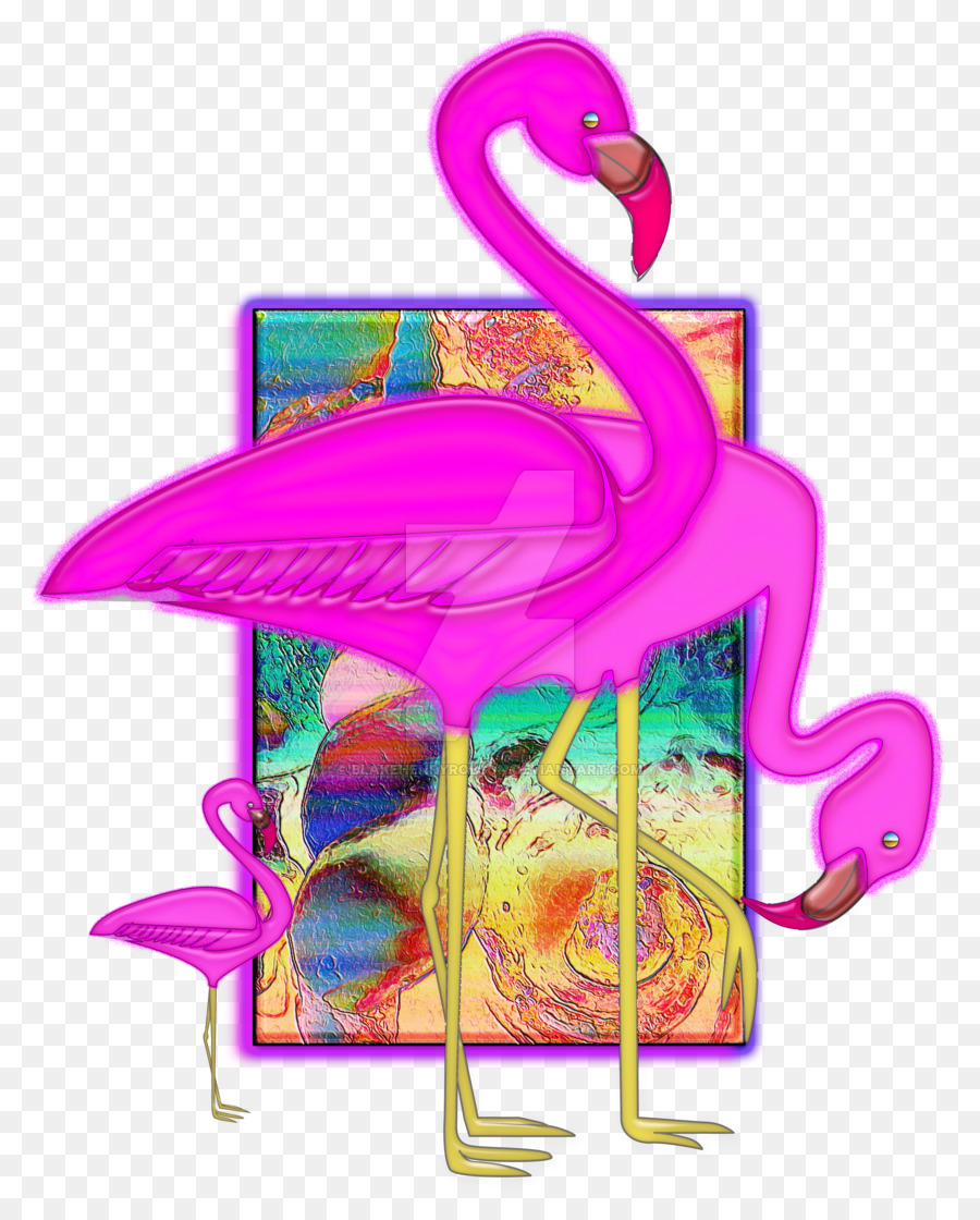 Duvar çıkartması，Flamingo PNG