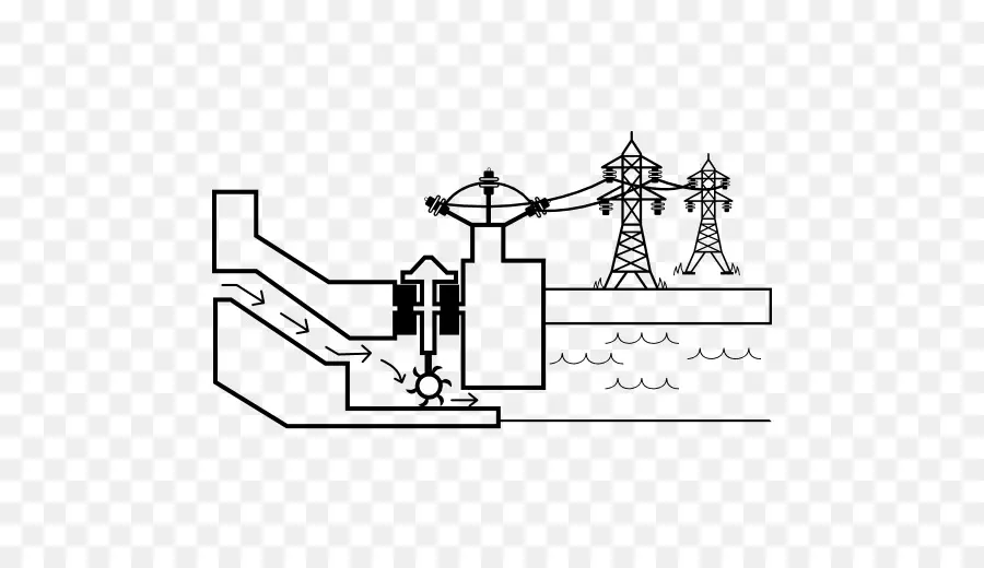 Hidroelektrik Barajı，Elektrik PNG