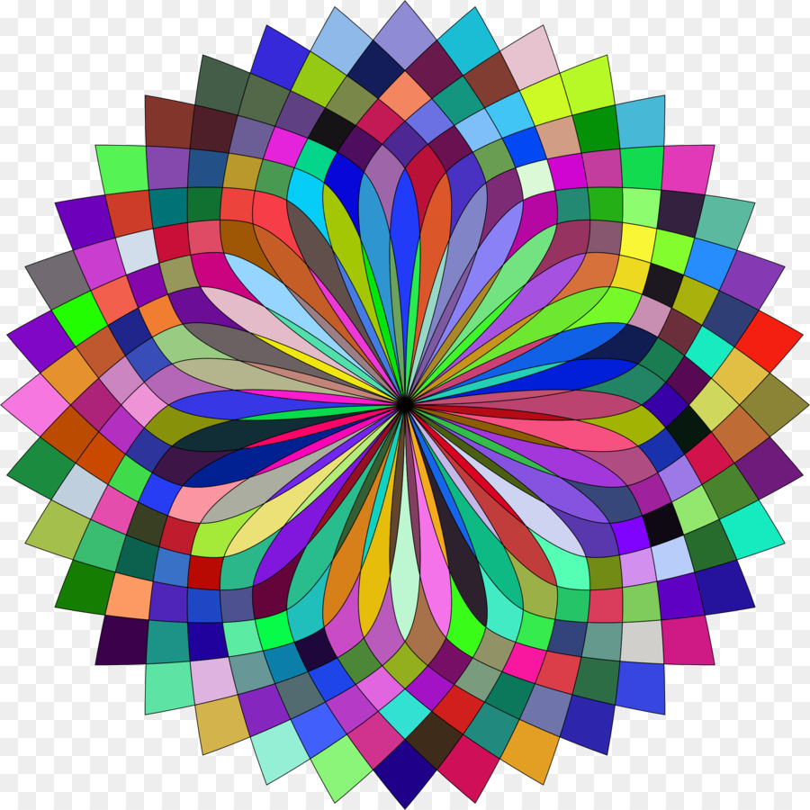 Renkli Mandala，Model PNG