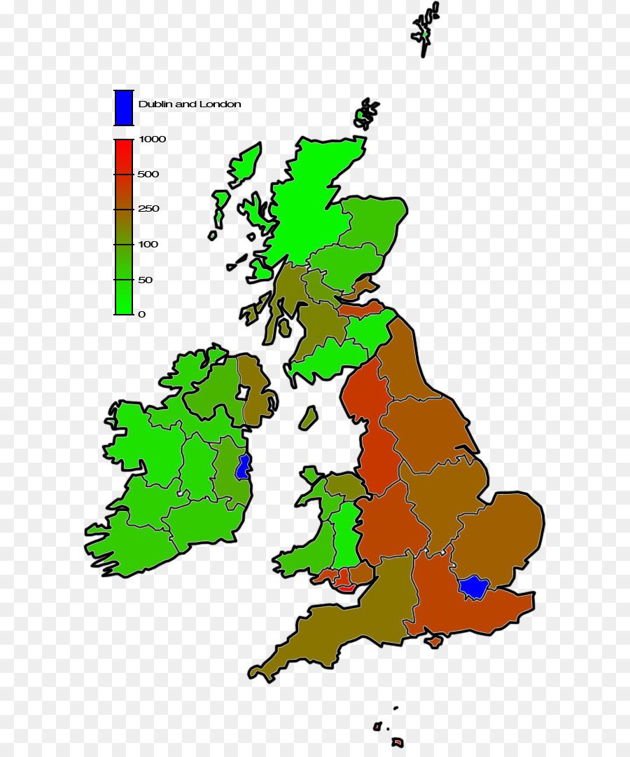 İngiltere Ve İrlanda Haritası，Coğrafya PNG