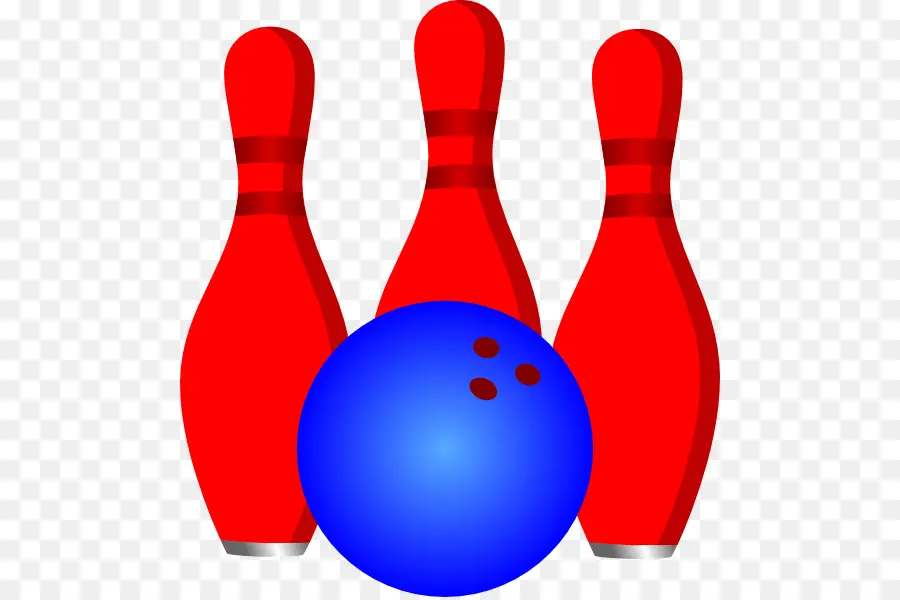 Kırmızı Bowling Lobutları Ve Mavi Top，Iğneler PNG