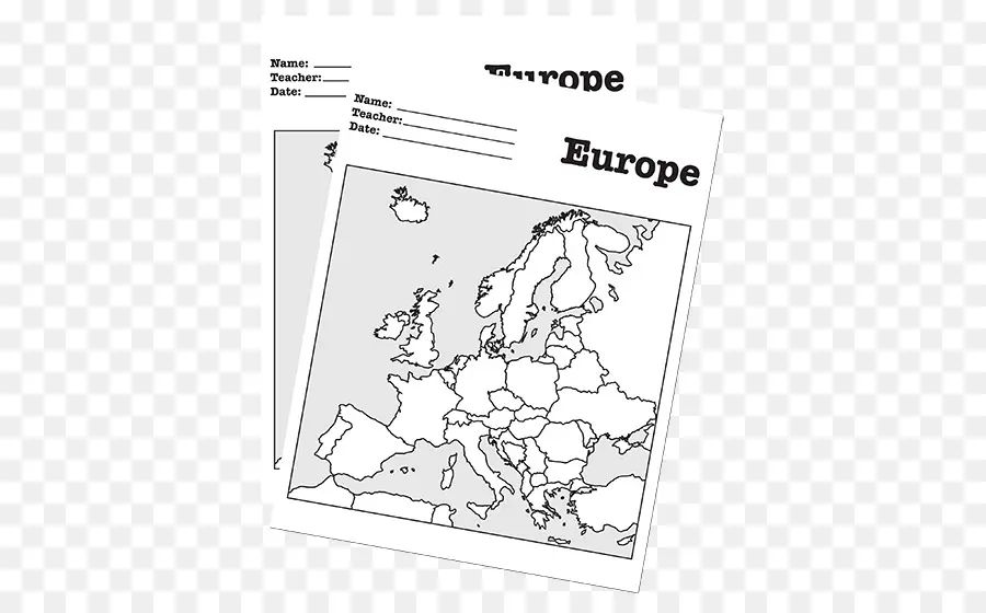 Avrupa，Boş Harita PNG