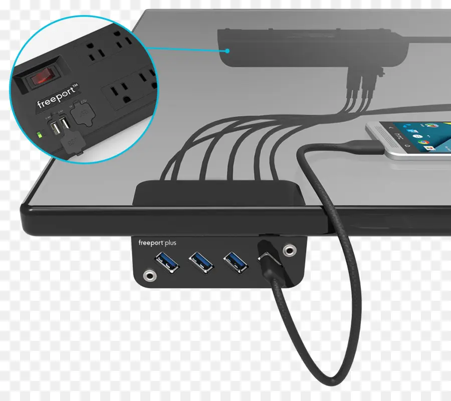 Usb Hub'ı，Limanlar PNG