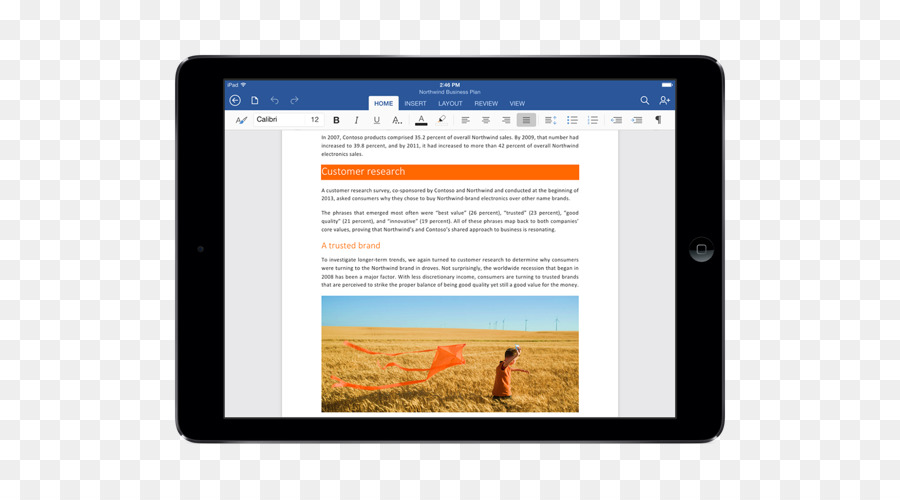 Microsoft Word，Ipad PNG