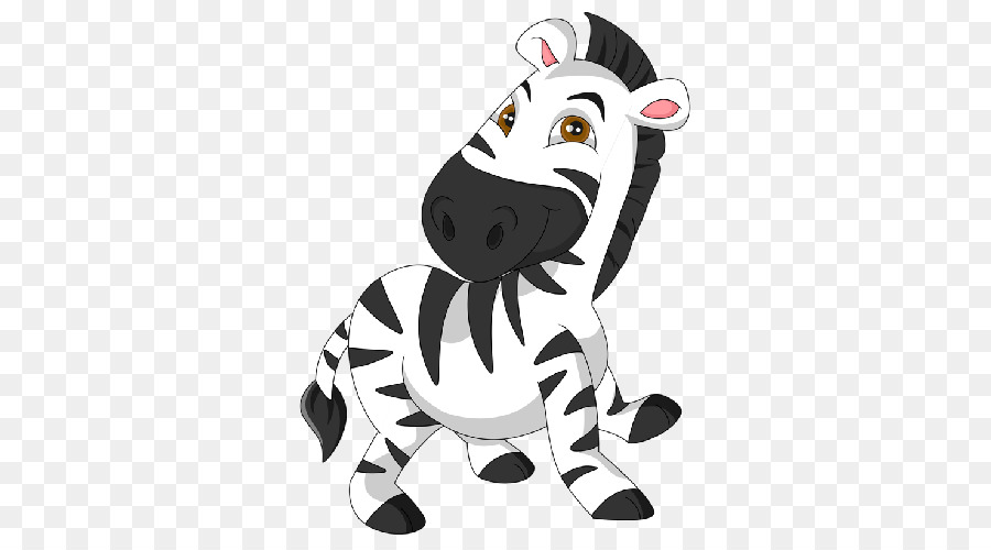 Karikatür Zebra，Çizgili PNG