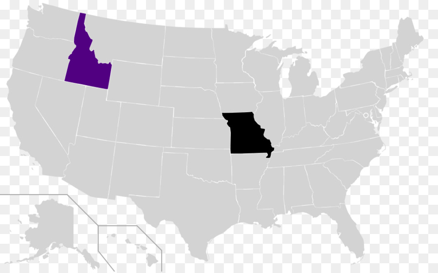 Amerika Birleşik Devletleri，Boş Harita PNG