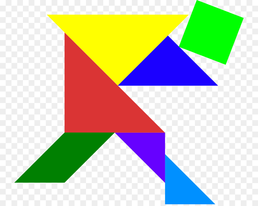 Tangram Yapboz，Şekiller PNG