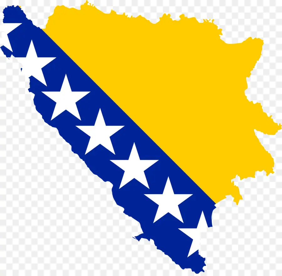 Bosna Hersek Haritası，Bayrak PNG