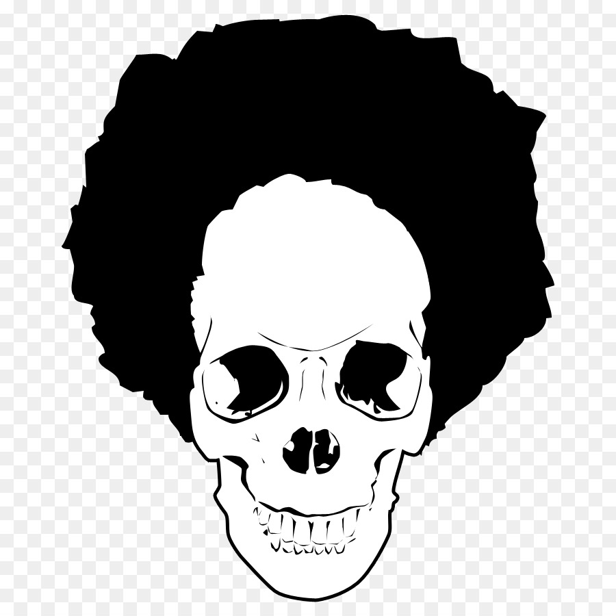 Afro Ile Kafatası，Saç PNG