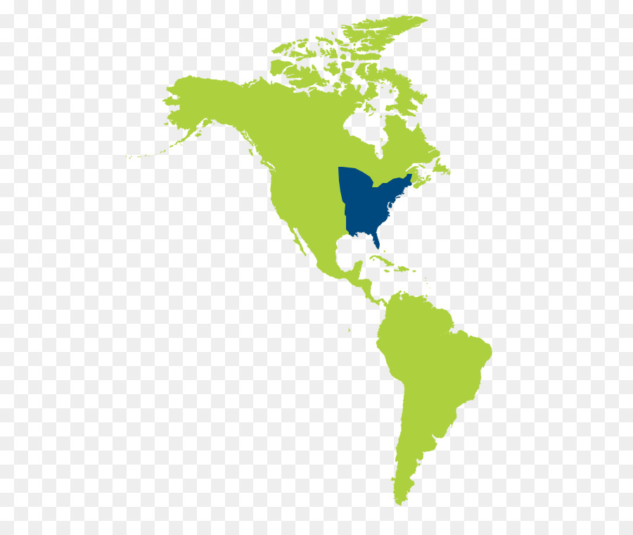 Güney Amerika，Kuzey Amerika PNG