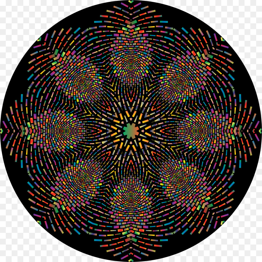 Renkli Mandala，Model PNG