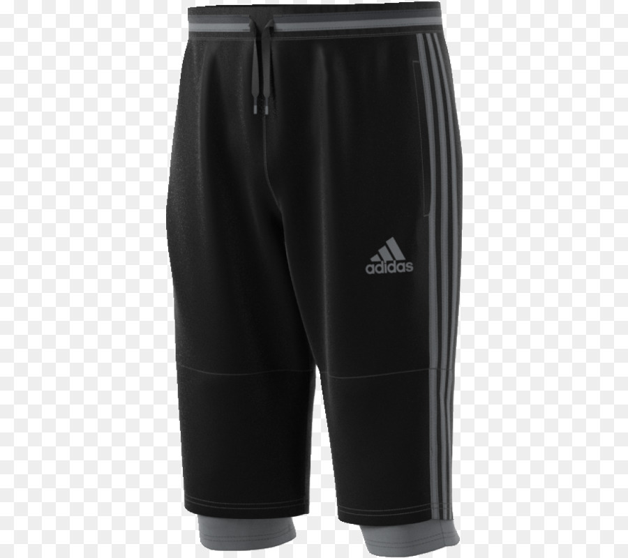 Siyah Adidas Şort，Spor Giyim PNG