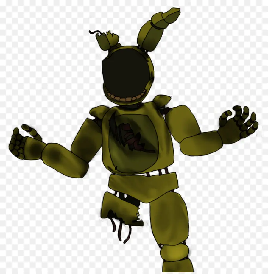 Yeşil Animatronik Tavşan，Robot PNG