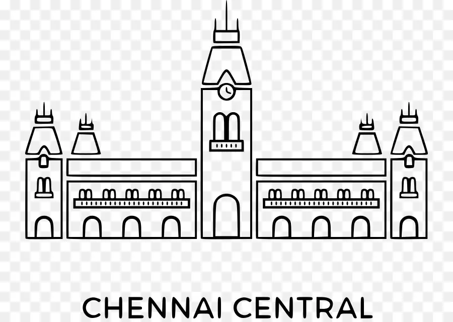 Chennai Merkez Tren Istasyonu，Madras Derleme PNG
