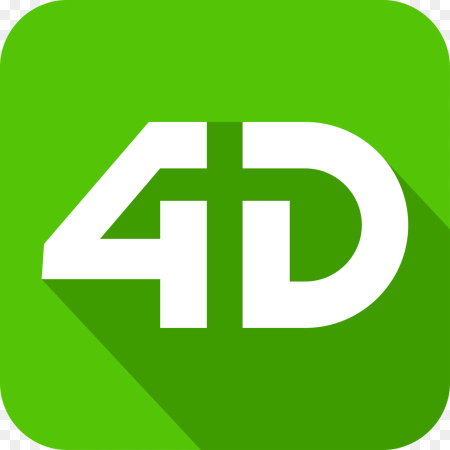 4d Logosu，Yeşil PNG