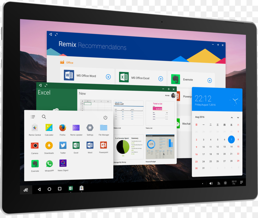 Piksel C，Remix Os PNG