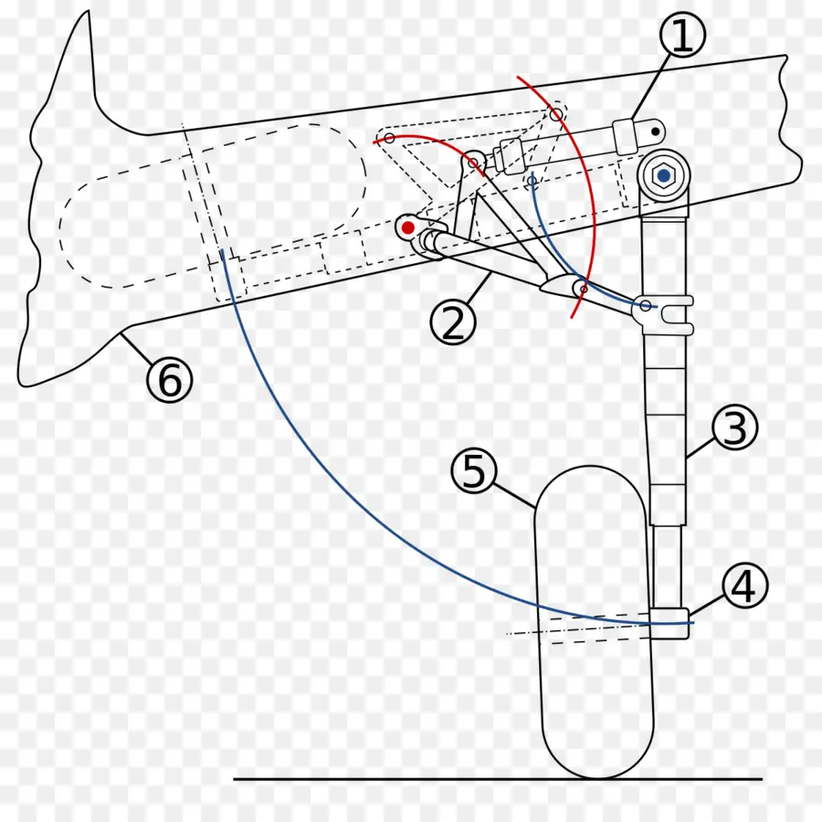 İniş Takımı Şeması，Uçak PNG